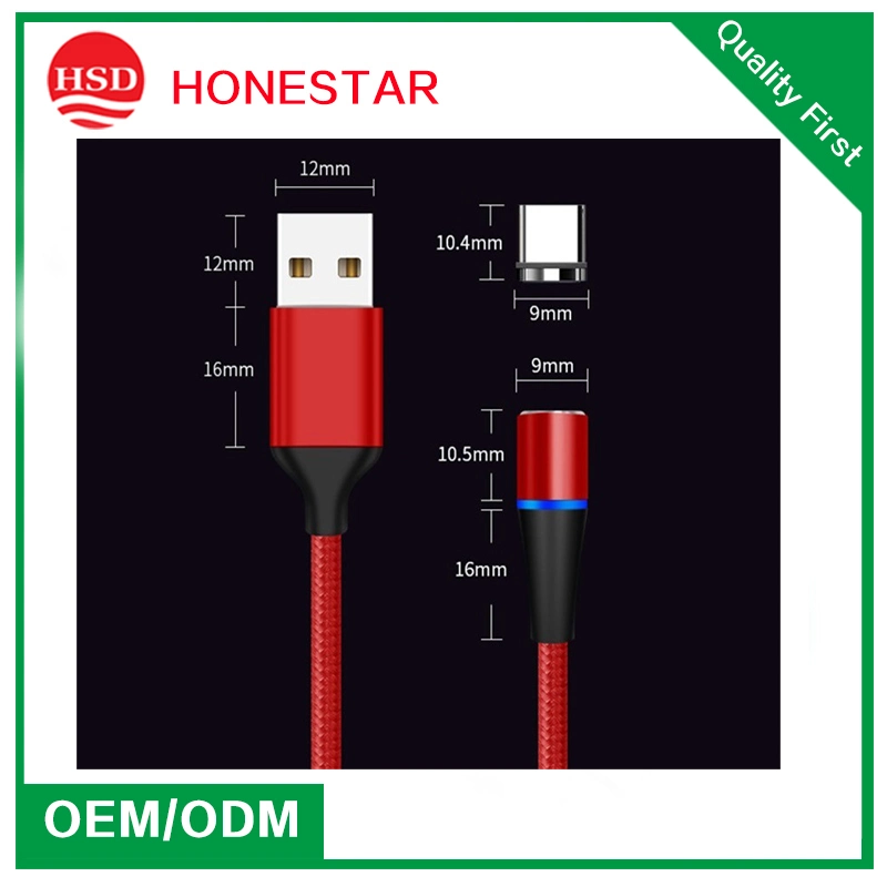 Fast Magnetic Suction Data Cable High Current Is Suitable for Apple 3 in 1 5A Data Cable